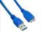 4world Kabel USB 3.0 AM- Micro BM 3.0m|niebieski