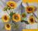Słonecznik Kwiat Sztuczny Słoneczniki 2+1 24,50zł