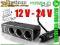 rozdzielacz gniazda zapalniczki 12V 24V +port USB