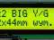 ART BIG! LCD 2x16 BIG! 122x44mm z LED Yellow/Green