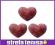 Wibrastop Pro's Pro Twinkle Heart (3 szt.) - red