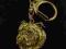 Bulldog Angielski pozłacany brelok do kluczy