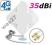 ANTENA DUAL LTE4G Huawei E3272 E3276 E3372 TS5CRC9