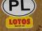 PL LOTOS MOTOR OIL naklejka z dawnych lat