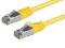 Kabel Patchcord S/FTP kat.6 PiMF 5m żółty