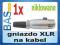 Gniazdo mikrofonowe XLR _ niklowe _ 3pin