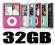 32GB 3th GEN MP4 MP3 FM ODTWARZACZ 6 KOLORÓW SLIM