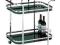BAREK B-980 STOLIK SZKLANY BLACK STOLIKI CHROM