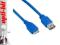 4World Kabel USB 3.0 AF- Micro BM 1.8m niebieski