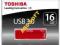 TOSHIBA PenDrive Daichi 16GB USB 3.0 Czerwony