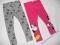 H&amp;M legginsy getry minnie mickey 2 pack 128