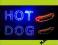 Dwustronna LED REKLAMA Hot Dog parówki 76x40cm ZEW