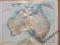 AUSTRALIA piękna stylowa mapa 1901 r.
