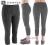 hit- 35% CZARNE legginsy FITNESS 7/8 DOMYOS r S