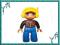 Nowe LEGO DUPLO - figurka PILOT kask żółty