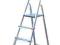 Drabina domowa aluminiowa 4 stopniowa jednostronna
