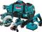 MAKITA LXT601 zestaw 6 narzędzi akumulatorowych18V