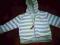 Bluza z kapturem z weluru w paseczki 3-6m