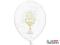 Balony 30cm, IHS, Pastel Pure White, 6szt.