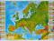 Podkładka na biurko europa mapa fiz dwustronna