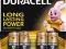 BATERIE DURACELL AAA LR6/4 = BLISTER A`4 SZT.