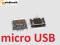 Gniazdo Micro-USB 2.0 typ 1xB, 5-stykowe pionowe