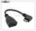 Kabel Adapter Kątowy HDMI do Mini HDMI PRAWY 16cm