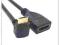 Kabel Adapter Kątowy HDMI do Mini HDMI GÓRNY 16cm