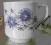 STARY PORCELANOWY KUBEK W KWIATY CHODZIEŻ