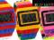 zegarek JELLY WATCH alarm LEGO style stoper T37