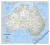 AUSTRALIA CLASSIC, TUBED WALL MAPS CONTINENTS