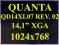 QUANTA QD14XL07 REV. 02 30PIN MATOWA GW