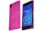 Różowe elastyczne etui Gel Sony Xperia Z2 + folia