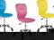 Krzesło obrotowe fotel Q037 róż żółty niebieski