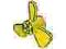 6041 Yellow Propeller 3 Blade 3 Diameter