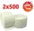 1000szt WACIKI BEZPYŁOWE TAMPONY 8 WARSTW 2X500szt