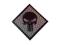 KAMPFHUND - Naszywka Punisher - Szary GY - Romb -