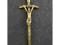 Krzyż wiszący papieski mosiądzowany 14 cm, Bielsko