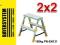 DRABINY DRABINA DOMOWA 2x2 stopnie stopniowa tdda
