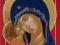 Matka Boska Eleusa Czuła ikona pisana złoto 24ct