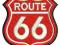 BIKER FAN Naszywka PATCH ROUTE 66 8x8,5cm