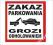 ZAKAZ PARKOWANIA NAKLEJKA 50x50cm HIT !!!