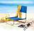 krzesełko plażowe niebieskie