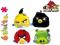 ANGRY BIRDS Poduszka przytulanka 31cm 4 RODZAJE