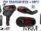 TRANSMITER CAR FM MP3 SD USB PILOT CZERWONY