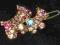 WYPRZEDAŻ SPINKA do WŁOSÓW cyrkonie ŚLUB ozdoba