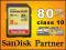 KARTA PAMIĘCI SANDISK SD EXTREME 8GB 80MB/S CL10