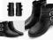 Zara botki z klamerkami NOWE 27, wkładka 17,5 cm