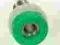 Gniazdo bananowe 2mm 11mm  niklow. zielone / 7771