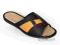 Pantofle papcie klapki męskie skóra czarne r 42